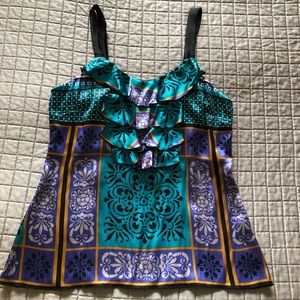 Hale Bob silk sleeveless top